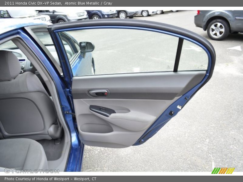 Atomic Blue Metallic / Gray 2011 Honda Civic DX-VP Sedan