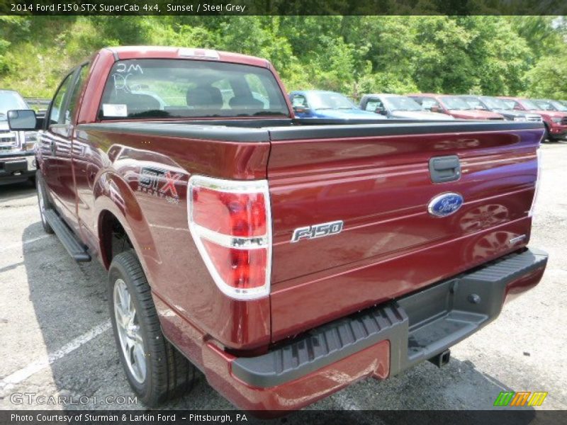Sunset / Steel Grey 2014 Ford F150 STX SuperCab 4x4