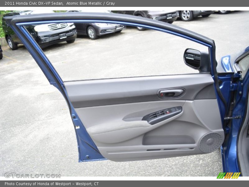 Atomic Blue Metallic / Gray 2011 Honda Civic DX-VP Sedan