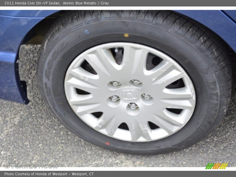 Atomic Blue Metallic / Gray 2011 Honda Civic DX-VP Sedan