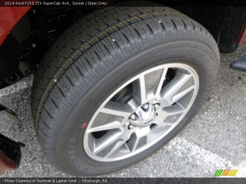 Sunset / Steel Grey 2014 Ford F150 STX SuperCab 4x4