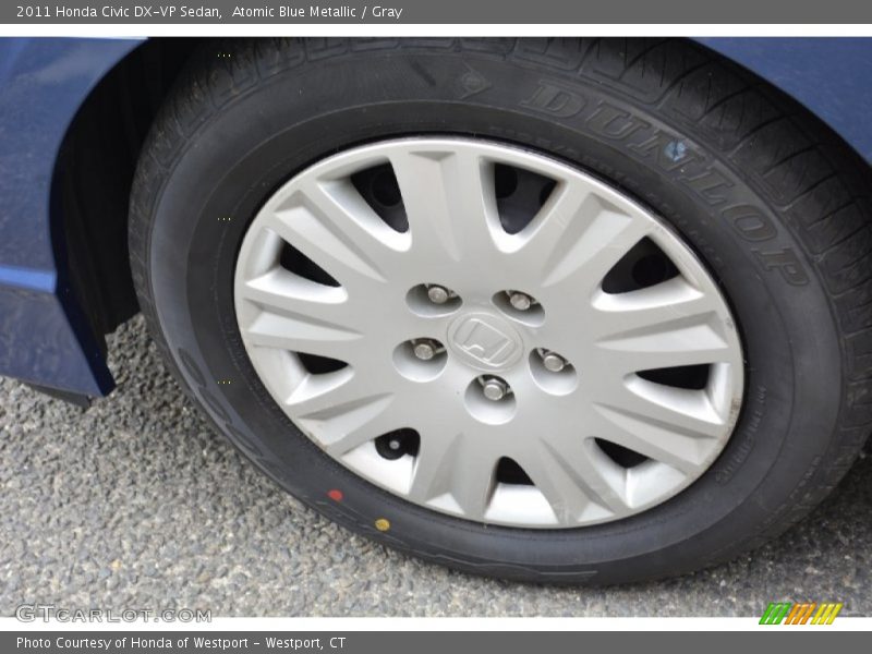 Atomic Blue Metallic / Gray 2011 Honda Civic DX-VP Sedan