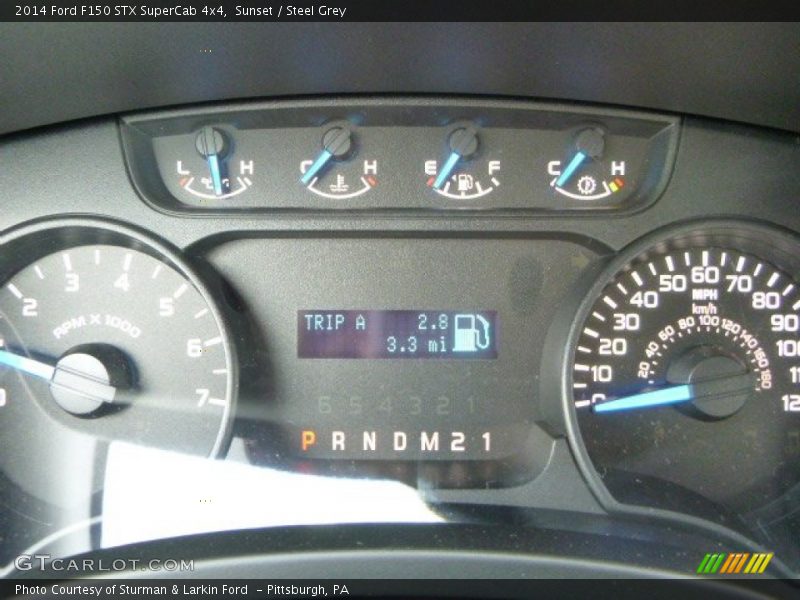 Sunset / Steel Grey 2014 Ford F150 STX SuperCab 4x4