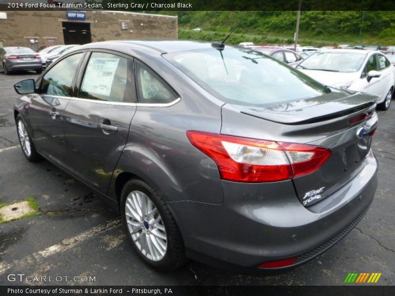 Sterling Gray / Charcoal Black 2014 Ford Focus Titanium Sedan