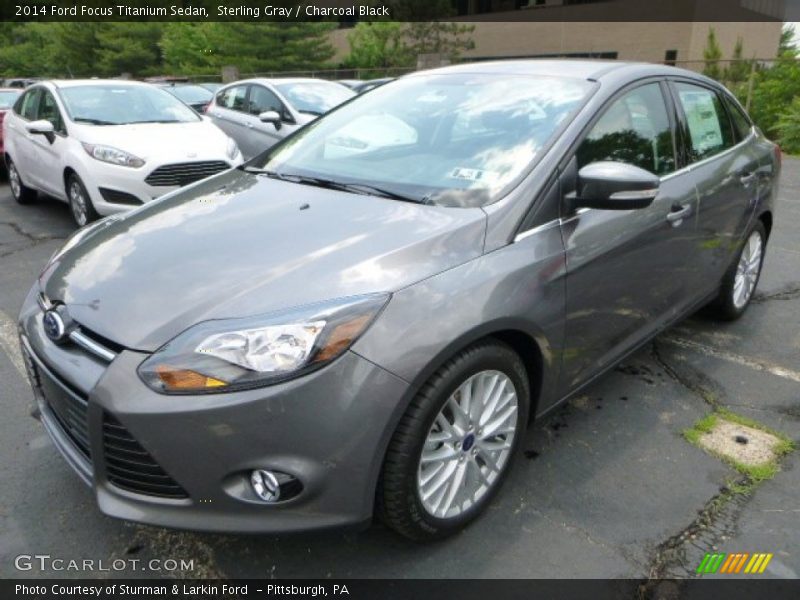 Sterling Gray / Charcoal Black 2014 Ford Focus Titanium Sedan