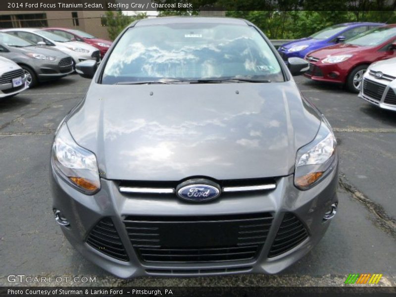 Sterling Gray / Charcoal Black 2014 Ford Focus Titanium Sedan