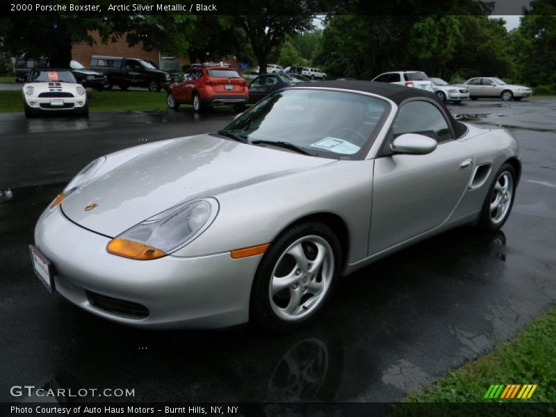 Arctic Silver Metallic / Black 2000 Porsche Boxster