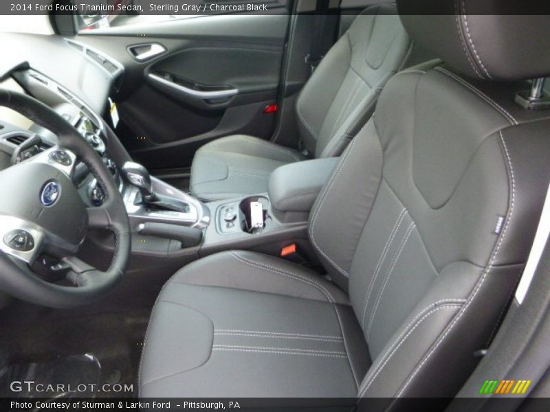 Sterling Gray / Charcoal Black 2014 Ford Focus Titanium Sedan