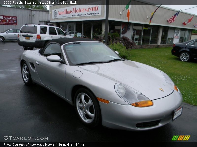 Arctic Silver Metallic / Black 2000 Porsche Boxster