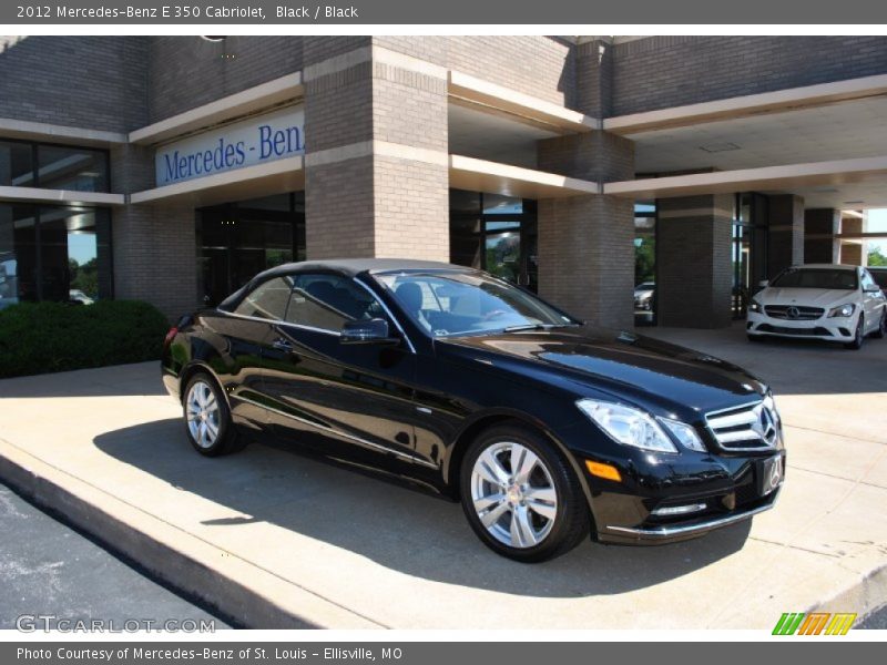 Black / Black 2012 Mercedes-Benz E 350 Cabriolet