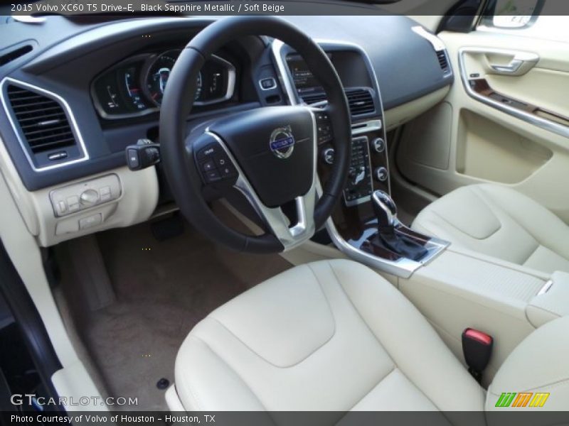 Black Sapphire Metallic / Soft Beige 2015 Volvo XC60 T5 Drive-E
