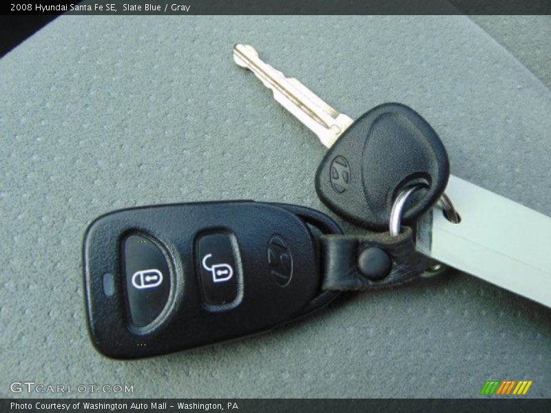 Slate Blue / Gray 2008 Hyundai Santa Fe SE