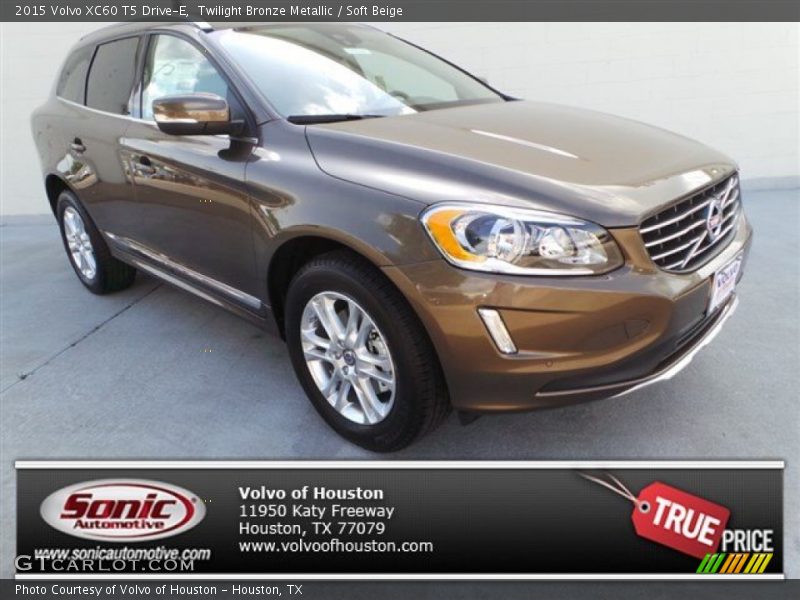 Twilight Bronze Metallic / Soft Beige 2015 Volvo XC60 T5 Drive-E