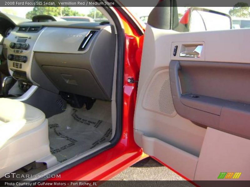 Vermillion Red / Medium Stone 2008 Ford Focus SES Sedan