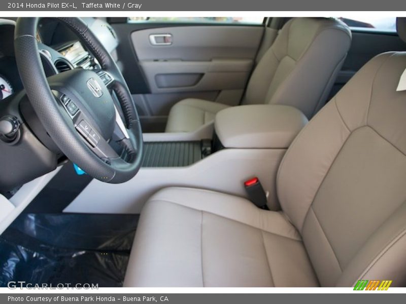 Taffeta White / Gray 2014 Honda Pilot EX-L