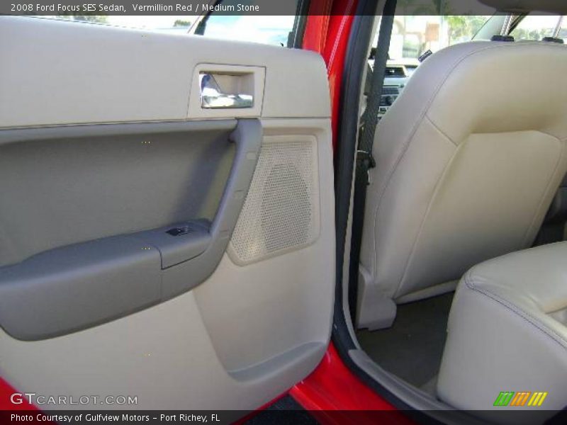 Vermillion Red / Medium Stone 2008 Ford Focus SES Sedan
