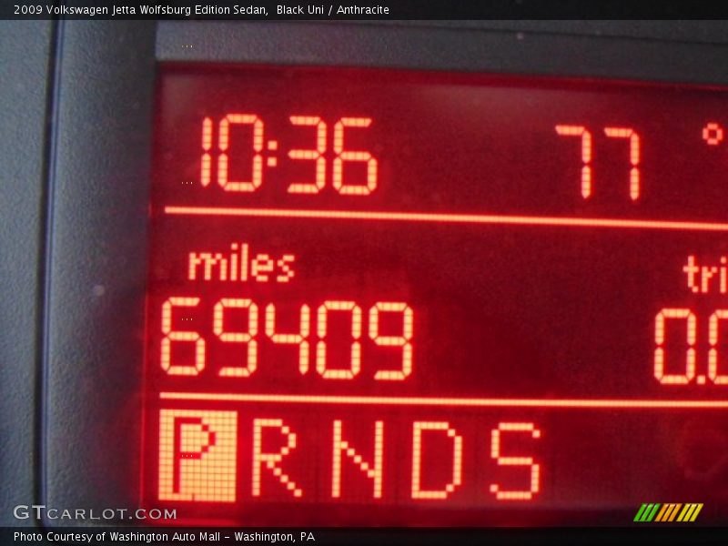 Black Uni / Anthracite 2009 Volkswagen Jetta Wolfsburg Edition Sedan