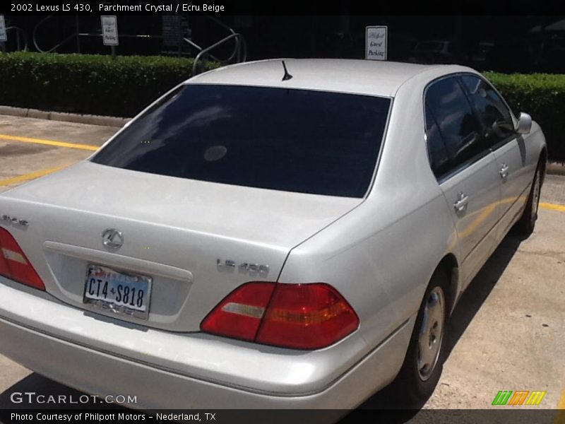 Parchment Crystal / Ecru Beige 2002 Lexus LS 430