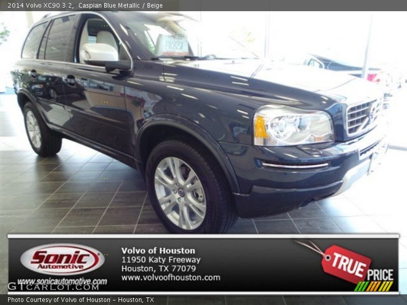 Caspian Blue Metallic / Beige 2014 Volvo XC90 3.2