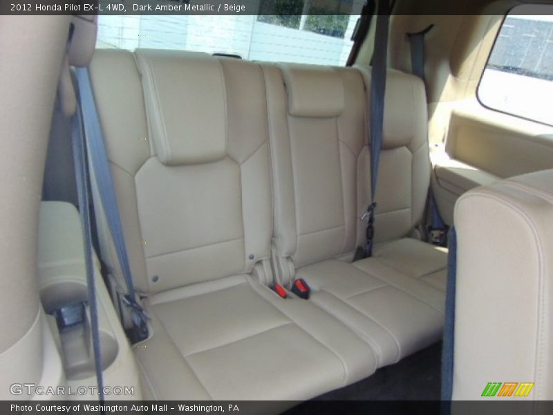 Dark Amber Metallic / Beige 2012 Honda Pilot EX-L 4WD