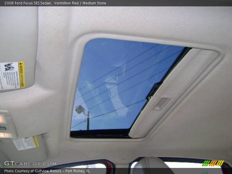Vermillion Red / Medium Stone 2008 Ford Focus SES Sedan
