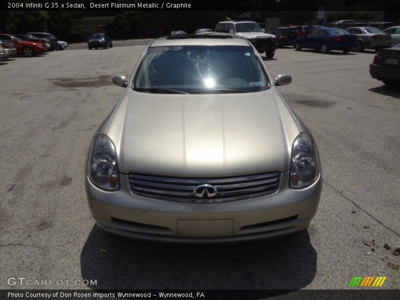 Desert Platinum Metallic / Graphite 2004 Infiniti G 35 x Sedan