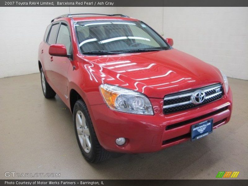 Barcelona Red Pearl / Ash Gray 2007 Toyota RAV4 Limited