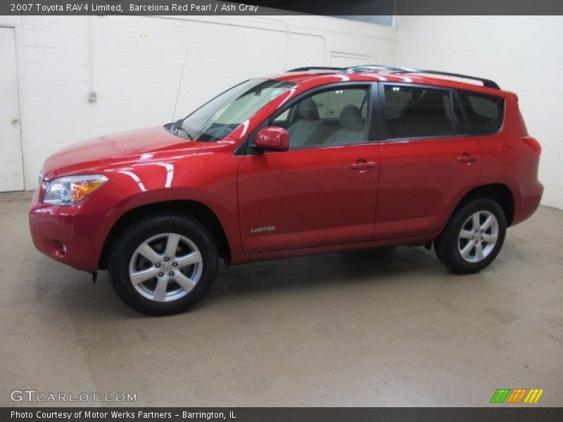 Barcelona Red Pearl / Ash Gray 2007 Toyota RAV4 Limited