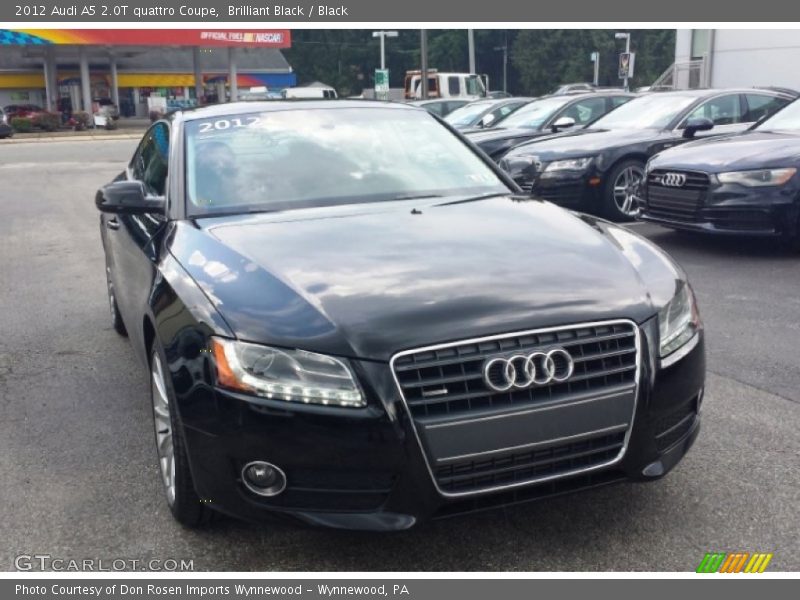 Brilliant Black / Black 2012 Audi A5 2.0T quattro Coupe
