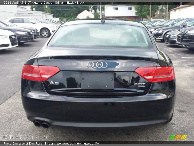 Brilliant Black / Black 2012 Audi A5 2.0T quattro Coupe
