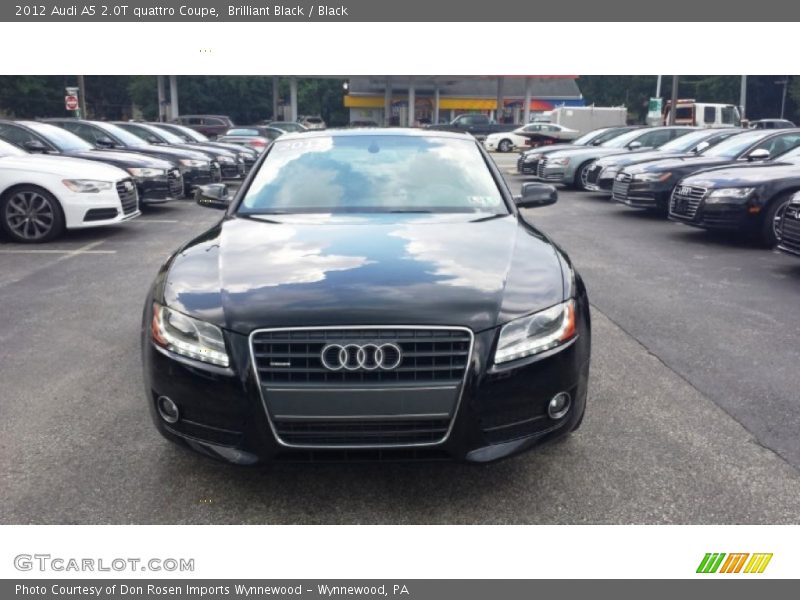 Brilliant Black / Black 2012 Audi A5 2.0T quattro Coupe