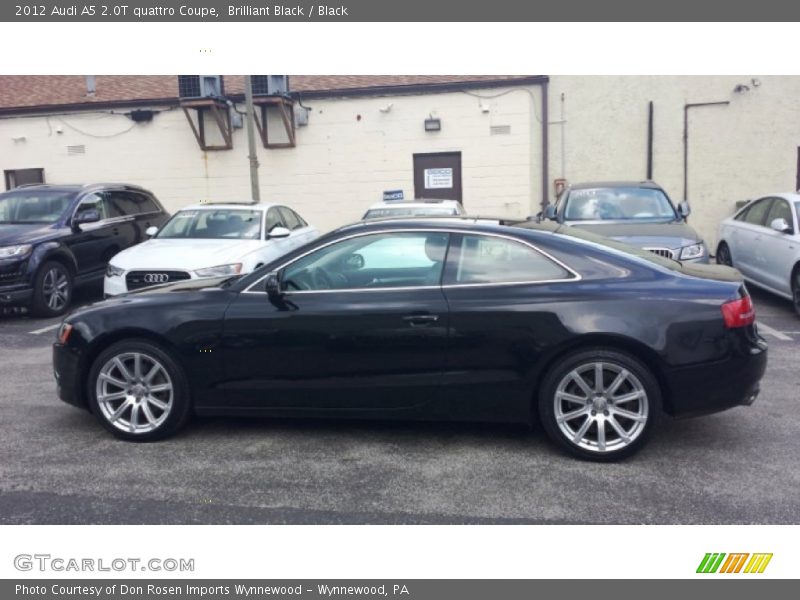Brilliant Black / Black 2012 Audi A5 2.0T quattro Coupe
