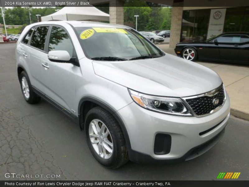 Bright Silver / Black 2014 Kia Sorento LX AWD