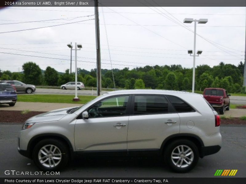 Bright Silver / Black 2014 Kia Sorento LX AWD