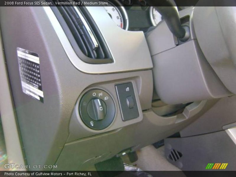 Vermillion Red / Medium Stone 2008 Ford Focus SES Sedan