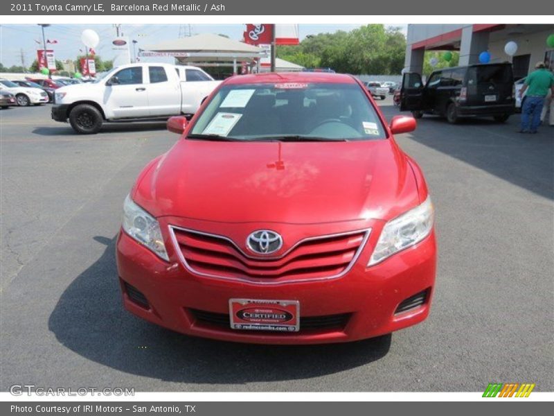 Barcelona Red Metallic / Ash 2011 Toyota Camry LE