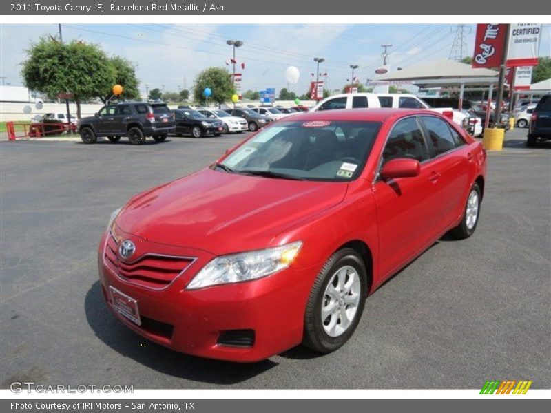 Barcelona Red Metallic / Ash 2011 Toyota Camry LE