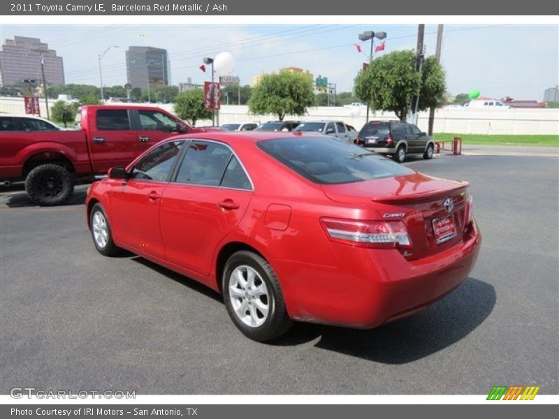 Barcelona Red Metallic / Ash 2011 Toyota Camry LE