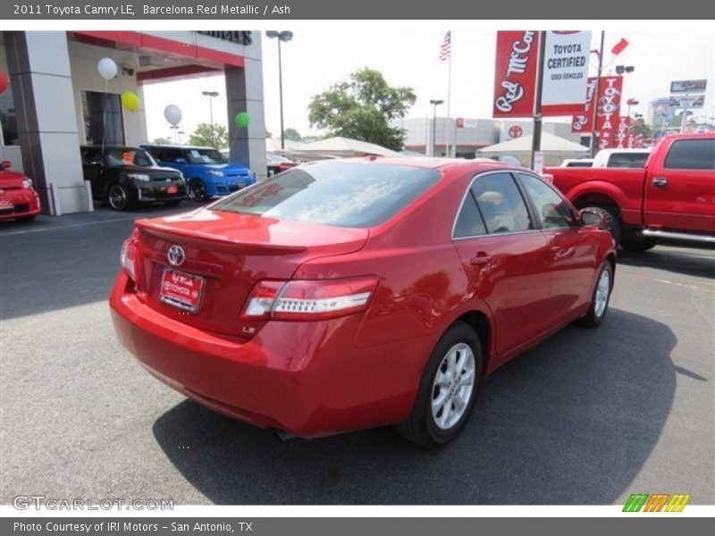 Barcelona Red Metallic / Ash 2011 Toyota Camry LE