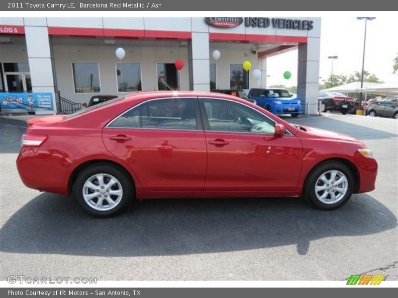 Barcelona Red Metallic / Ash 2011 Toyota Camry LE