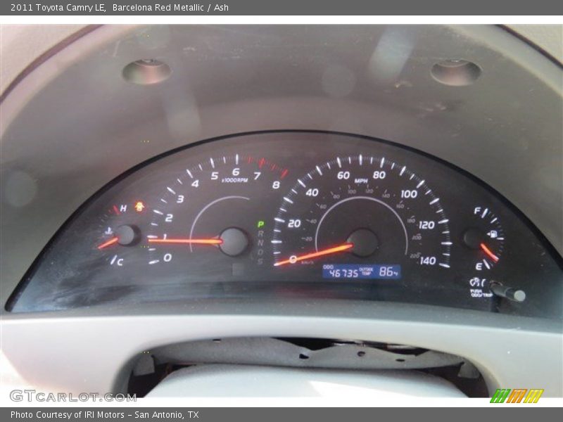 Barcelona Red Metallic / Ash 2011 Toyota Camry LE