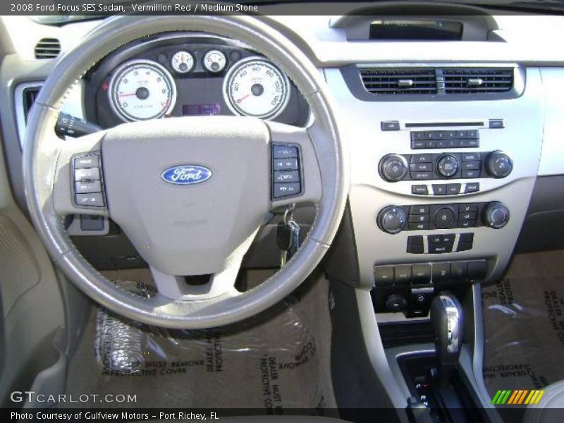 Vermillion Red / Medium Stone 2008 Ford Focus SES Sedan
