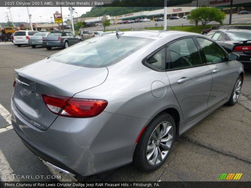 Billet Silver Metallic / Black 2015 Chrysler 200 S AWD