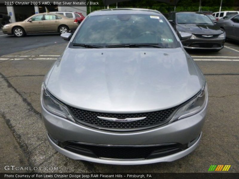 Billet Silver Metallic / Black 2015 Chrysler 200 S AWD
