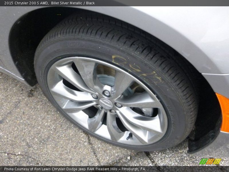 Billet Silver Metallic / Black 2015 Chrysler 200 S AWD