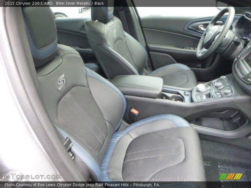 Billet Silver Metallic / Black 2015 Chrysler 200 S AWD