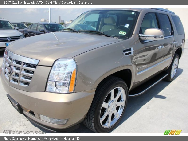 Gold Mist / Cocoa/Light Cashmere 2007 Cadillac Escalade AWD