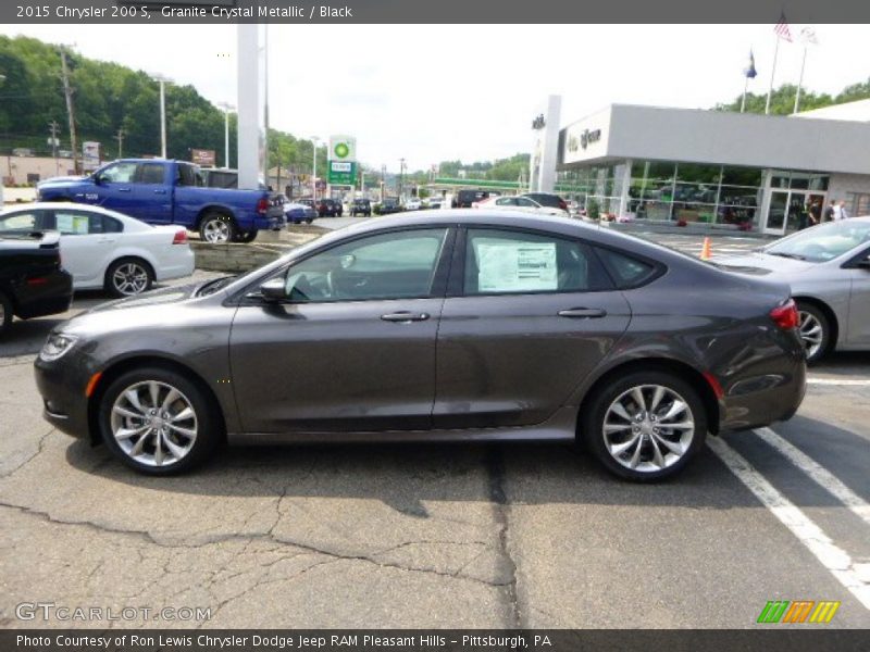 Granite Crystal Metallic / Black 2015 Chrysler 200 S