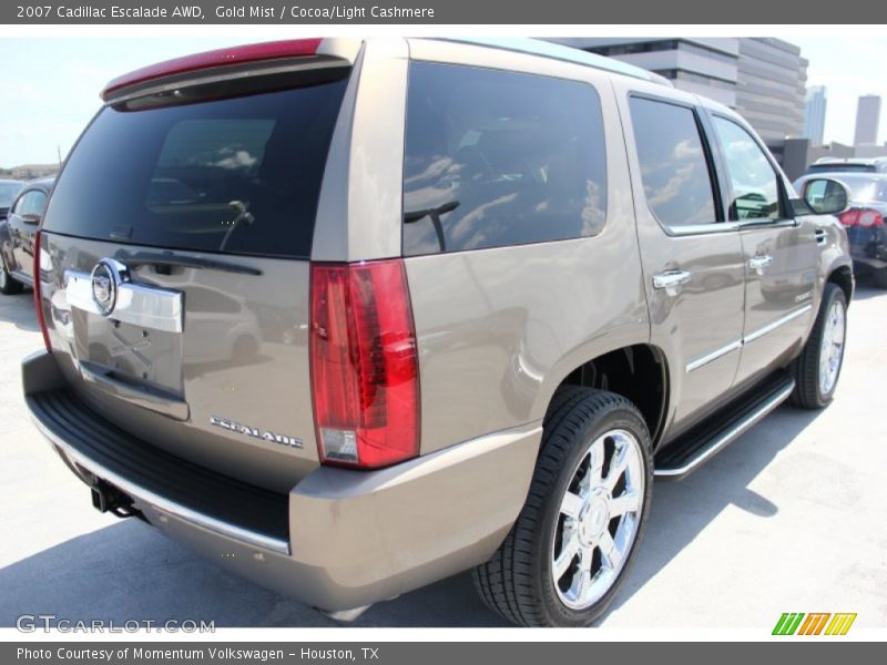 Gold Mist / Cocoa/Light Cashmere 2007 Cadillac Escalade AWD