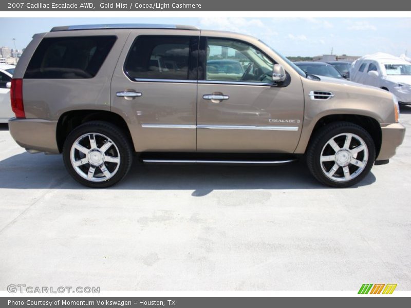 Gold Mist / Cocoa/Light Cashmere 2007 Cadillac Escalade AWD